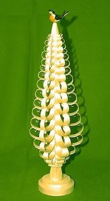 Produktbild von Tischdekoration Spanbaum mit Vogel Höhe ca 25 cm NEU