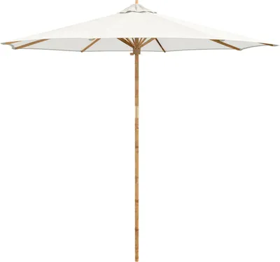 Immagine prodotto di vidaXL Ombrellone da giardino bianco crema Ø 270 x 260 cm Bambù