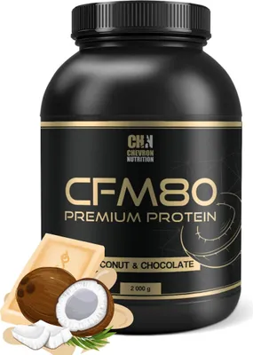 Obrázek produktu pro CFM80 Premium protein 2000 g bílá čokoláda & kokos
