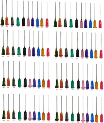 Produktbild von 80  Stück  Industrielle stumpfe Spitze Dosiernadel. Präzision Applikator. Spritze Dispensin