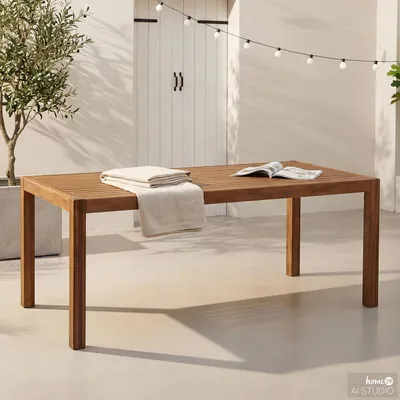 Produktbild von home24 Massiver Gartenesstisch - Akazie massiv