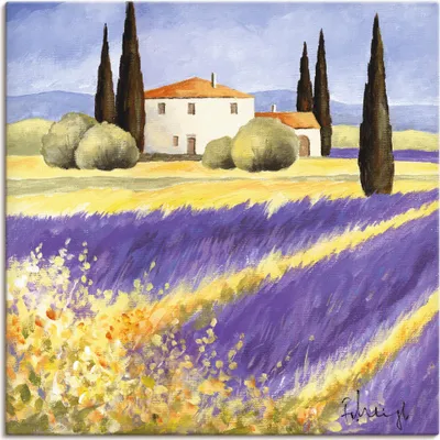 Produktbild von ARTland Leinwandbild Licht der Provence Größe: 70x70 cm
