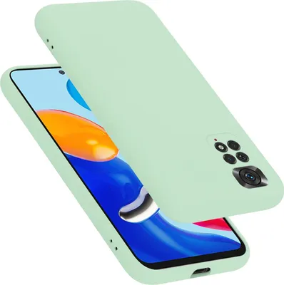 Produktbild von Cadorabo Schutzhülle für Xiaomi RedMi NOTE 11 4G / 11S 4G Hülle in Grün Handyhülle Case Cover TPU Etui