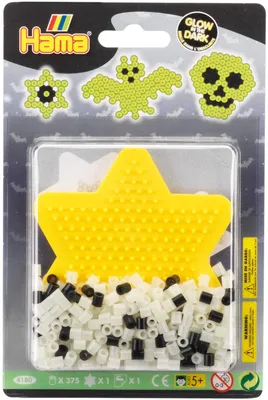 Produktbild von Hama Bügelperlen midi "Grusel/Glow in the dark" im Blister 450 Bügelperlen