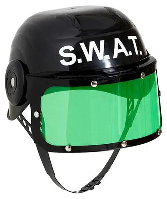 Obrázek produktu pro Dětská helma S.W.A.T. s hledím - Černá - Karnevalová a tématická party