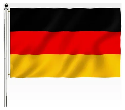 Produktbild von Wetterfeste Deutschlandfahne 60x90 cm mit Metallösen für den Garten