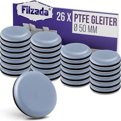 Productafbeelding van 26 meubelglijders, diameter 50 mm, zelfklevend, PTFE-folie