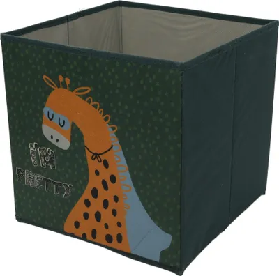 Obrázek produktu pro Textilní úložný box do dětského pokoje, 30 x 30 x 30 cm, žirafa
