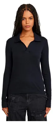 Productafbeelding van G-STAR Ribbed Slim Poloshirt