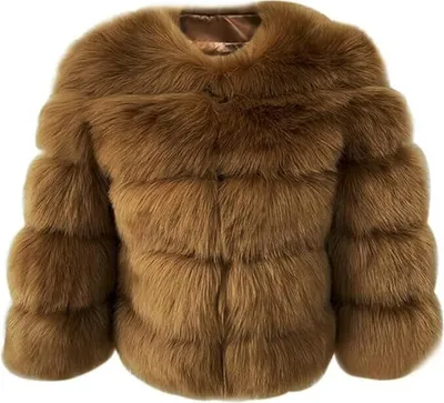 Produktbild von Damen Kunstpelz Mantel Kurzer Faux Pelz Winterjacke Kunstfell Oberbekleidung Einfarbig Dicker Parka Wintermantel, Damen , lila, L