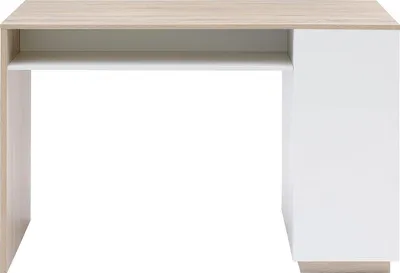 Produktbild von Barschrank mit Ablagefächern - Weiß und natur - ANOSKI