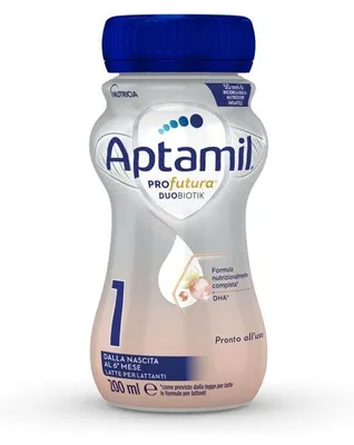 Produktbild von Aptamil Profutura Duobiotik 1, 200 ml, Flüssignahrung (fertig zubereitet), Säuglingsnahrung mit Milchbasis