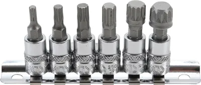 Produktbild von BGS 2162 Bit-Einsatz-Sortiment, Innenvielzahn, 6,3 (1/4), M4 - M12