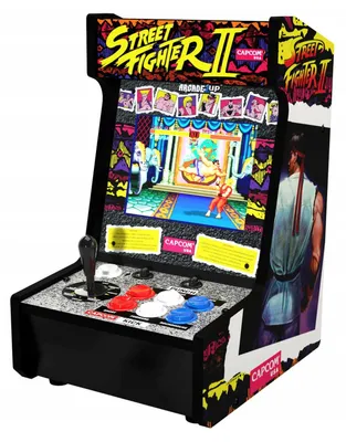Produktbild von Arcade1Up Street Fighter Countercade, Aufrecht stehender Arkadenschrank, Street Fighter, Unisex, 20,3 cm (8"), LCD, Mehrfarbig