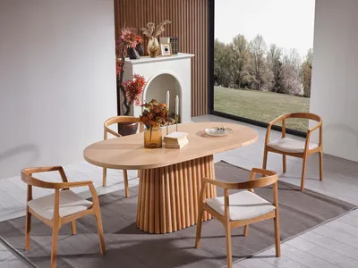 Produktbild von Skye Decor, Atlantis - Natural, Esstisch, Natürlich, 100 % MDF, 170 x 90 x 75 cm