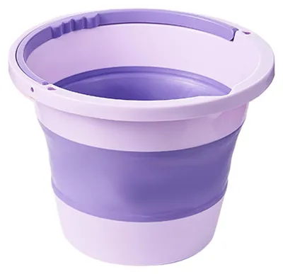 Obrázok produktu pre Skladacia silikónová vedro na vodu s rúčkou