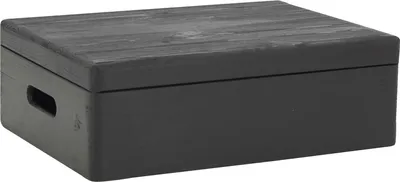 Produktbild von Aufbewahrungsbox mit Deckel aus PinJet black 40x30x13,5 cm