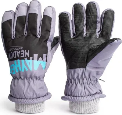 Produktbild von Handschuhe Kinder, Warm Skihandschuhe, rutschfeste Handschuhe, Winterhandschuhe, Snowboard, Ski, Grau