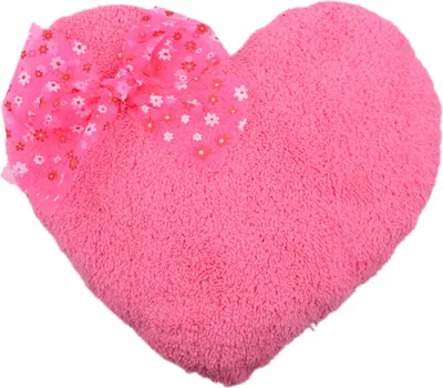 Produktbild von Rosa Herz Kissen 32x32cm - Weiches Dekokissen & Valentinstag Geschenk Liebe