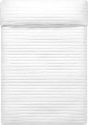 Image de Couette HappyFriday Basic Dash Blanc 270 x 260 cm