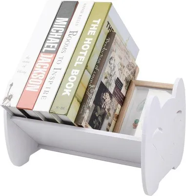 Produktbild von Famanu Schreibtisch und Bücherregal - multifunktional - weiß