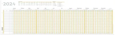 Obrázek produktu pro RNK Verlag Holiday planner 2024 (š)1 000 x (v)297 mm složený