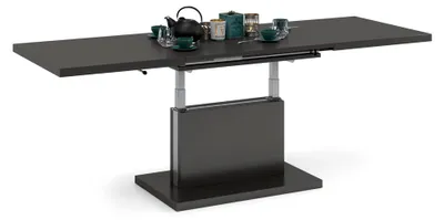 Produktbild von Aston Ausziehbarer Couchtisch höhenverstellbar 120/200 cm in Anthrazit matt