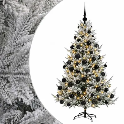 Image de vidaXL : Sapin de Noël artificiel avec boules de Noël, 180 cm, 300 LED