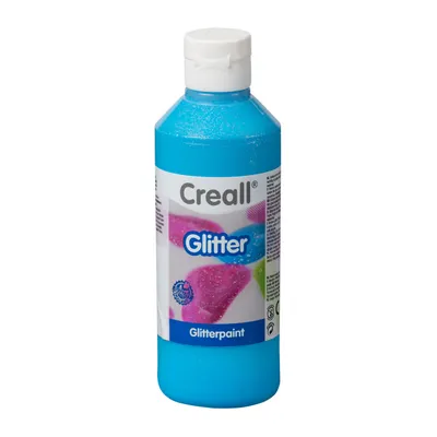 Image de Peinture pailletée Creall bleu, 250ml