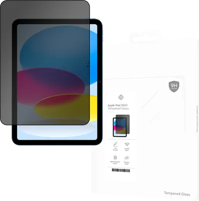 Produktbild von Schutzfolie Apple iPad 2022, iPad 2025 - Panzerglas - Cazy - Schwarz