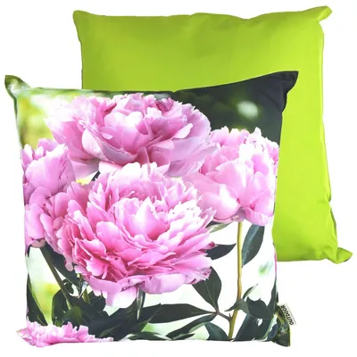 Produktbild von Dekokissen 45x45cm Stuhlkissen wasserabweisend 5 Blumenmotive