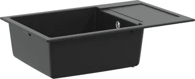 Obrázok produktu pre Drez Čierna 780 x 500 mm 80% Kvárc a 20% Živica