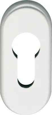 Produktbild von Eco Zylinderrosette PZ 70x33x7mm Zylinder Abdeckung Aluminium silber eloxiert