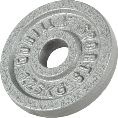 Produktbild von GORILLA SPORTS® Hantelscheiben - 1,25 kg Gewichte, 30/31 mm, Gusseisen, Silber - Gewichtsscheiben, Bumper Plates