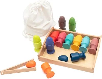 Obrázek produktu pro Dřevěná vkládačka vajíčka Montessori Baby Mix
