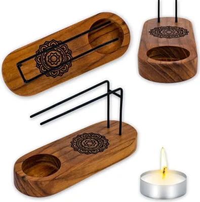 Produktbild von Räuchergefäßhalter mit Ständer - Sicheres Abbrennen von Räucherstäbchen