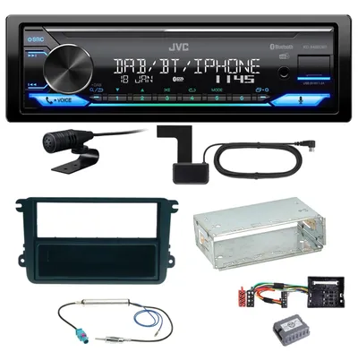 Produktbild von JVC KD-X482DBT Bluetooth DAB Einbauset für EOS Polo Caddy Amarok Scirocco