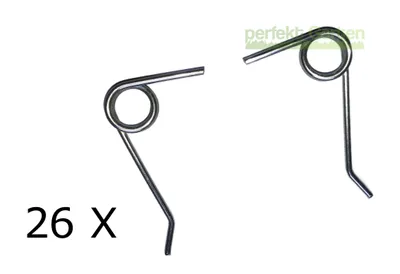 Obrázok produktu pre 26X silná pružina 13X R + 13X L pre rozrývače Gardenline - vybrané modely