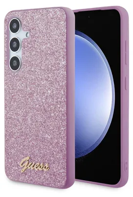 Zdjęcie produktu dla Guess GUHCS24SHGGSHU S24 S921 fioletowy/purple hardcase Glitter Script