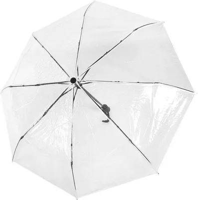 Produktbild von Famanu transparente Regenschirm - Tragbar und leicht - Weiß