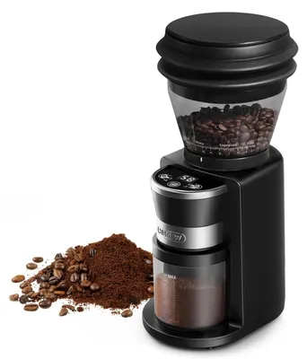 Kaffeemühle 40 mm Kegelmahlwerk, 31 Stufen, Schwarz