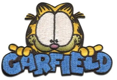 Obrázok produktu pre Comercial Mercera Garfield © Comic cat embroidered - patch, nažehľovačka, nažehľovací obrázok, nášivka, nášivka, na nažehlenie, veľkosť: 7,5 x 4,8 cm