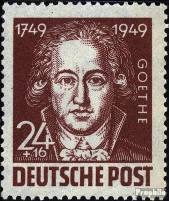 Produktbild von Briefmarken Sowjetische Zone (All.Bes.) 1949 Mi 236 postfrisch Goethe
