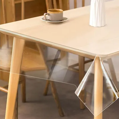 Obrázek produktu pro Průhledná ubrus, rozměry 90x160 cm, PVC, tloušťka 0,2 mm, ochranná fólie, omyvatelná