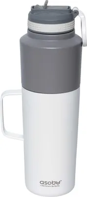 Immagine prodotto di Asobu Twin Pack Bottiglia con boccale Bianco, 0,9 L + 0,6 L