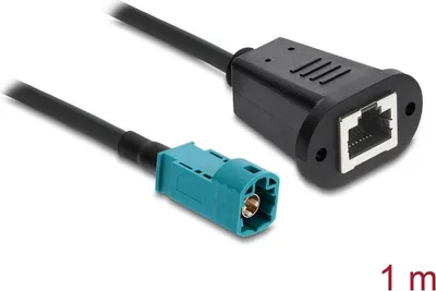 Produktbild von Delock Kabel HSD Z Stecker zu RJ45 Buchse 1 m