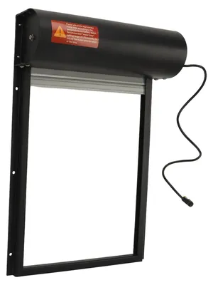 Solar-Kippenhoktür mit LED-Display und Timer, schwarz