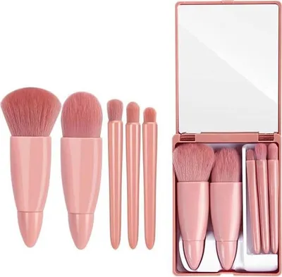 Immagine prodotto di Set da viaggio di 5 pennelli per il trucco Technique Pro con specchio