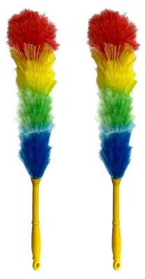 Produktbild von 2er Set Staubwedel 58 cm Handstaubwischer Staubbesen für Spinnweben