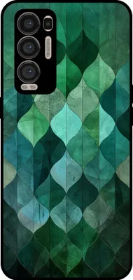 Produktbild von Smartphonica Telefon Fall geeignet für Oppo Find X3 Neo mit grünen Blättern drucken - TPU zurück Abdeckung Fall grünes Blatt-Design - Grün
